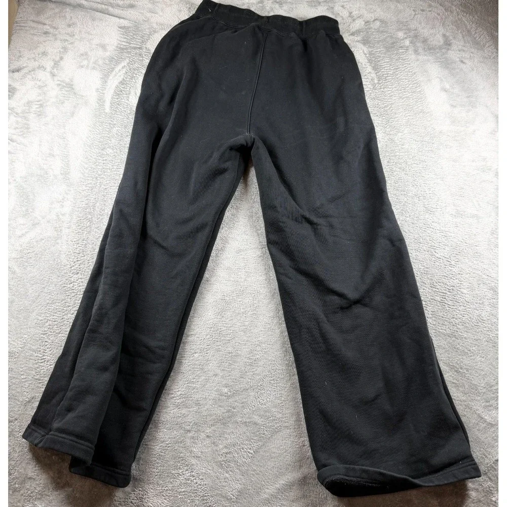 Jordan Jumpman Flight Fleece Sweatpants Mens Medium Black Wide Leg Pants
